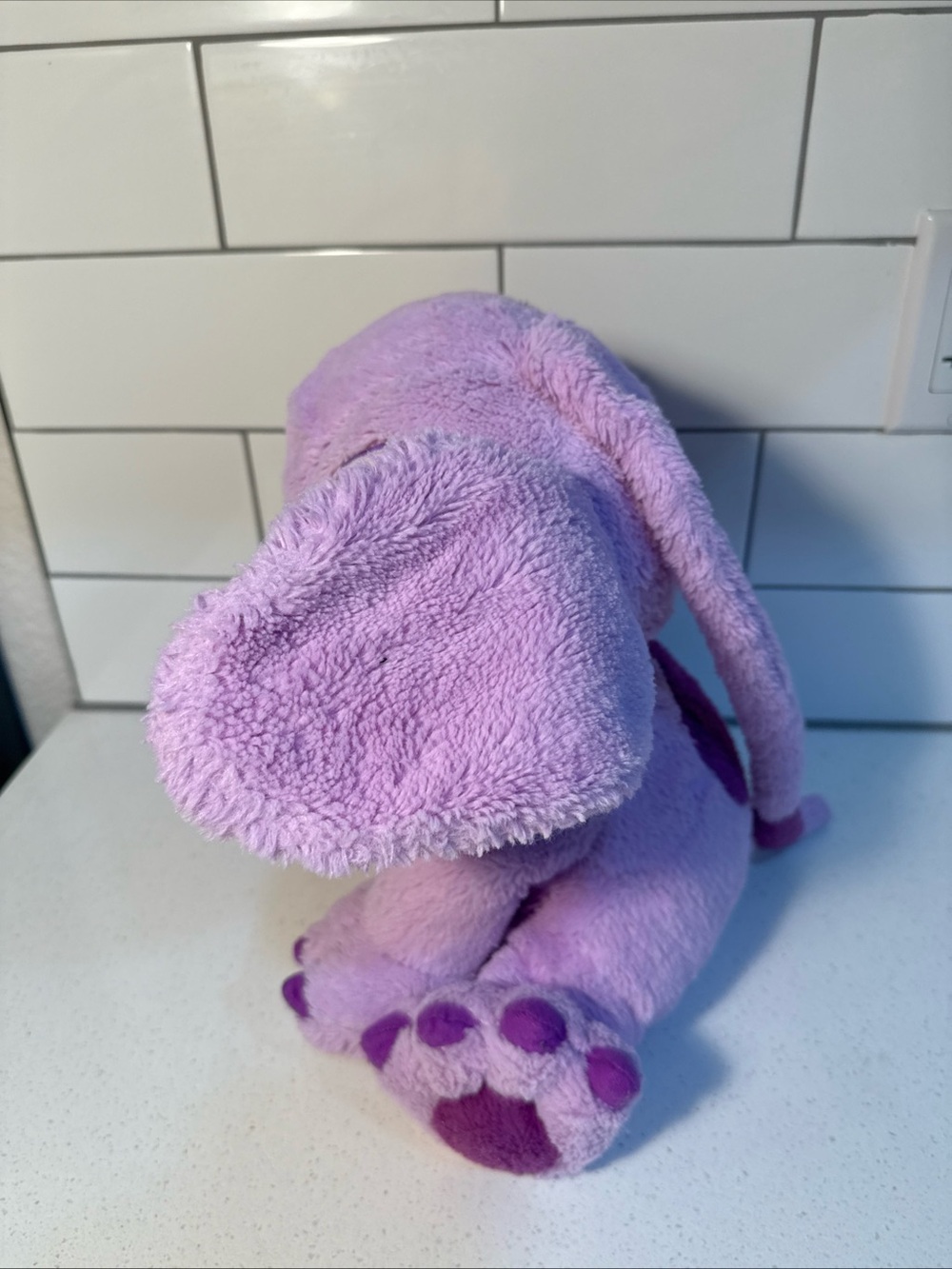 Disney Purple Stitch Plush with Heart Chest - Picture 3 of 10